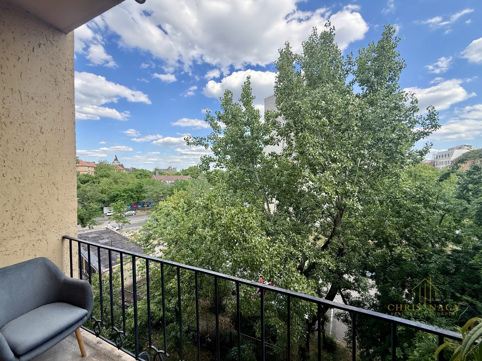 Green-View Two-Balcony Apartment, District VIII